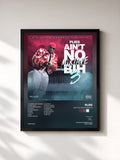 #noir Tableau de l'album Ain't No Mixtape Bih 3 de Plies, cadre noir, imprimé et encadré en France