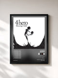 #noir Tableau de l'album Morning Child de 4hero, cadre noir, imprimé et encadré en France