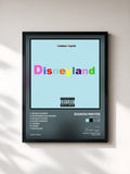 #noir Tableau de l'album Disneyland de Zuukou mayzie, cadre noir, imprimé et encadré en France