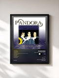 #noir Tableau de l'album Hace Tres Noches Apenas de Pandora, cadre noir, imprimé et encadré en France