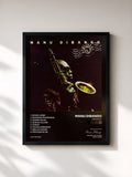 #noir Tableau de l'album Afrijazzy de Manu Dibango, cadre noir, imprimé et encadré en France