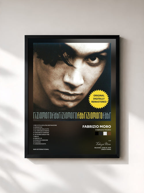 Fabrizio Moro · Fabrizio Moro — Affiche encadrée