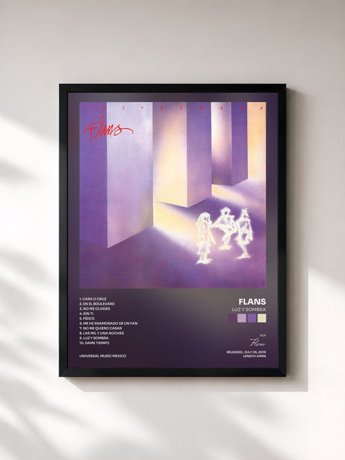 Flans · Luz Y Sombra — Affiche encadrée