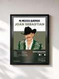 #noir Tableau de l'album Mi Mexico Querido de Joan Sebastian, cadre noir, imprimé et encadré en France