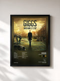 #noir Tableau de l'album When Will It Stop de Giggs, cadre noir, imprimé et encadré en France