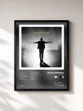 #noir Tableau de l'album 20 Años de David deMaria, cadre noir, imprimé et encadré en France