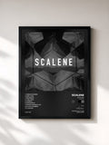 #noir Tableau de l'album Scalene (Superstar): Trajetória de Scalene, cadre noir, imprimé et encadré en France