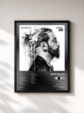 #noir Tableau de l'album Up2Date XXL de Samy Deluxe, cadre noir, imprimé et encadré en France