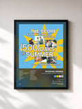 #noir Tableau de l'album The Score From The Motion Picture (500) Days Of Summer de Mychael Danna, cadre noir, imprimé et encadré en France