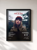#noir Tableau de l'album Red (Taylor’s Version): From The Vault Chapter de Taylor Swift, cadre noir, imprimé et encadré en France