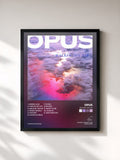 #noir Tableau de l'album Walkin' on Air de Opus, cadre noir, imprimé et encadré en France