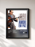 #noir Tableau de l'album Amor Em Paz de João Gilberto, cadre noir, imprimé et encadré en France