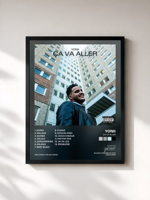 YONII · Ça Va Aller — Affiche encadrée