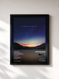 #noir Tableau de l'album Singularity de Jon Hopkins, cadre noir, imprimé et encadré en France
