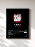 #noir Tableau de l'album Waste Management Remixes 1 de t.A.T.u., cadre noir, imprimé et encadré en France
