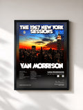 #noir Tableau de l'album The 1967 New York Sessions de Van Morrison, cadre noir, imprimé et encadré en France