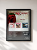 #noir Tableau de l'album Liebe ist... de Die Flippers, cadre noir, imprimé et encadré en France