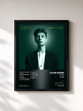 #noir Tableau de l'album Justice de Lukas Rieger, cadre noir, imprimé et encadré en France