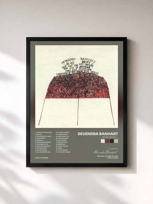 Devendra Banhart · oh me oh My.... — Affiche encadrée