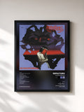 #noir Tableau de l'album Schizophrenia de Sepultura, cadre noir, imprimé et encadré en France