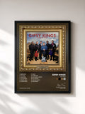 #noir Tableau de l'album Historia de Gipsy Kings, cadre noir, imprimé et encadré en France