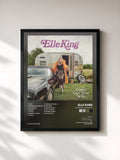 #noir Tableau de l'album Come Get Your Wife de Elle King, cadre noir, imprimé et encadré en France