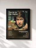 #noir Tableau de l'album Gentleman cambrioleur (Remastered) de Jacques Dutronc, cadre noir, imprimé et encadré en France