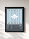 #noir Tableau de l'album CNBLUE COME TOGETHER TOUR DVD de CNBLUE, cadre noir, imprimé et encadré en France