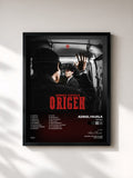 #noir Tableau de l'album Origen de Adriel Favela, cadre noir, imprimé et encadré en France