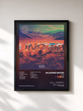 #noir Tableau de l'album Zion de Hillsong UNITED, cadre noir, imprimé et encadré en France