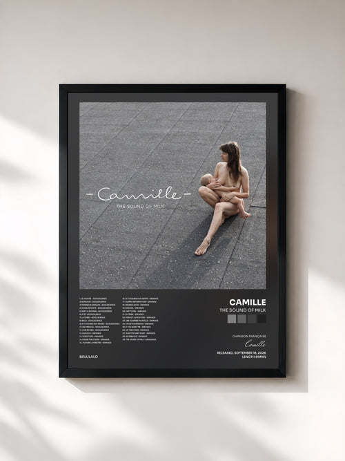 Camille · The Sound of Milk — Affiche encadrée