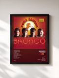 #noir Tableau de l'album Pura Sangre de Bronco, cadre noir, imprimé et encadré en France