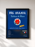 #noir Tableau de l'album Tableau de Blues de Big Mama, cadre noir, imprimé et encadré en France