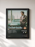 #noir Tableau de l'album Forever Blue de Chris Isaak, cadre noir, imprimé et encadré en France