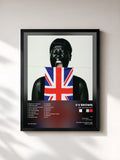 #noir Tableau de l'album Am I British Yet? de V V Brown, cadre noir, imprimé et encadré en France