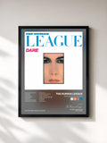 #noir Tableau de l'album Dare: Singles & Remixes de The Human League, cadre noir, imprimé et encadré en France