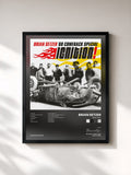 #noir Tableau de l'album Ignition! de Brian Setzer, cadre noir, imprimé et encadré en France