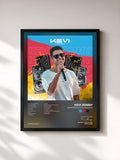 #noir Tableau de l'album Repertório Atualizado 2021 de Kevi Jonny, cadre noir, imprimé et encadré en France