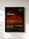 #noir Tableau de l'album Constellations de August Burns Red, cadre noir, imprimé et encadré en France