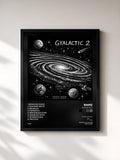 #noir Tableau de l'album GYALACTIC 2 de Ramz, cadre noir, imprimé et encadré en France