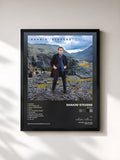 #noir Tableau de l'album Re-Set de Shakin' Stevens, cadre noir, imprimé et encadré en France