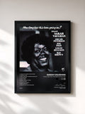 #noir Tableau de l'album How Long Has This Been Going On? de Sarah Vaughan, cadre noir, imprimé et encadré en France