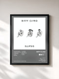 #noir Tableau de l'album Ellipsis de Biffy Clyro, cadre noir, imprimé et encadré en France