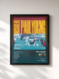 #noir Tableau de l'album THE CROSSING de Paul Young, cadre noir, imprimé et encadré en France