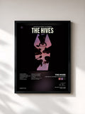 #noir Tableau de l'album The Death Of Randy Fitzsimmons de The Hives, cadre noir, imprimé et encadré en France