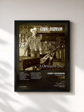 #noir Tableau de l'album A Different Day de Cody Johnson, cadre noir, imprimé et encadré en France