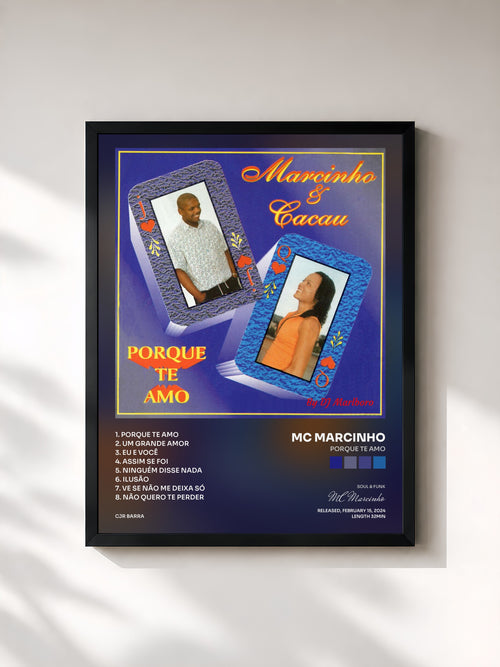 MC Marcinho · Porque Te Amo — Affiche encadrée