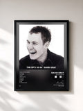 #noir Tableau de l'album The EP's 92-94 de David Gray, cadre noir, imprimé et encadré en France