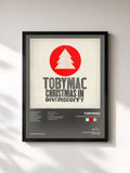 #noir Tableau de l'album Christmas in Diverse City de tobyMac, cadre noir, imprimé et encadré en France