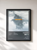 #noir Tableau de l'album Every Now & Then de Jagwar Ma, cadre noir, imprimé et encadré en France